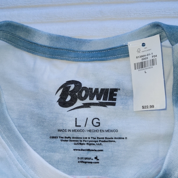David Bowie Crop Top - New! - Picture 2 of 7